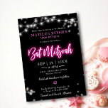 Convites Bat Mitzvah Hot Pink Neon Themed<br><div class="desc">Estamos entusiasmados em apresentar nossa suíte moderna de inspiração neonográfica para um Bar brilhante ou Bat Mitzvah! Esta coleção divertida inclui tudo o que você precisa, desde guardanapos e placas de papel a um sinal de boas-vindas e muito mais. Se você tiver alguma dúvida ou precisar de ajuda com a...</div>