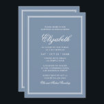 Convites Bat Mitzvah Modern Monograma em Quadro Simples<br><div class="desc">Composto por serifa elegante e tipografia cursiva de scripts no quadro. Este foi projetado por materiais de terceiros selecionados,  exclusivos para o Zazzle. Disponível aqui: http://www.zazzle.com/selectpartysupplies</div>
