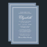 Convites Bat Mitzvah Modern Monograma em Quadro Simples<br><div class="desc">Composto por tipografia de serif elegante e escrita cursiva no quadro.

Este foi projetado por materiais de terceiros selecionados,  exclusivos para o Zazzle.

Disponível aqui:http://www.zazzle.com/selectpartysupplies</div>