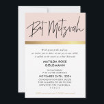 Convites BAT MITZVAH - moderna tendência do pincel preto-ro<br><div class="desc">por kat massard >> kat@simplysweetPAPERIE.com << Ame o design,  mas gostaria de ver algumas mudanças - outro esquema de cores,  produto,  adicionar uma foto ou adaptado para uma ocasião diferente - sem preocupações,  simplesmente me contacte por e-mail - estou feliz em ajudar! - - - -</div>