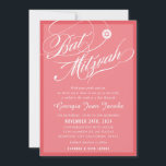 Convites BAT MITZVAH moderno script elegante flamingo rosa<br><div class="desc">por kat massard >> kat@simplysweetPAPERIE.com << CONTACT ME para texto personalizado ou para adicionar quaisquer linhas em Hebraico Ame o design, mas gostaria de ver algumas mudanças - outro esquema de cores, produto, adicionar uma foto ou adaptado para uma ocasião diferente - sem preocupações me contate - estou feliz em...</div>