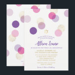 Convites BAT MITZVAH na moda confetti spot gold roxo cor-de<br><div class="desc">pelo kat massard >> kat@simplysweetPAPERIE.com <<< - - - - - - - - - - - - - - - - - - - - - - - - - - - - - - - - - - - - - - - - - - - - -...</div>