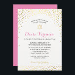 Convites BAT MITZVAH na moda mini confetti spot gold rosa<br><div class="desc">pelo kat massard >> kat@simplysweetPAPERIE.com <<< - - - - - - - - - - - - - - - - - - - - - - - - - - - - - - - - - - - - - - - - - - - - -...</div>