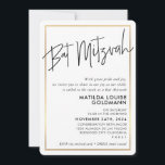 Convites BAT MITZVAH - quadro mínimo de ouro branco preto m<br><div class="desc">por kat massard >> kat@simplysweetPAPERIE.com << Ame o design,  mas gostaria de ver algumas mudanças - outro esquema de cores,  produto,  adicionar uma foto ou adaptado para uma ocasião diferente - sem preocupações,  simplesmente me contacte por e-mail - estou feliz em ajudar! - - - -</div>