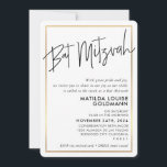 Convites BAT MITZVAH - quadro mínimo de ouro branco preto m<br><div class="desc">por kat massard >> kat@simplysweetPAPERIE.com << Ame o design,  mas gostaria de ver algumas mudanças - outro esquema de cores,  produto,  adicionar uma foto ou adaptado para uma ocasião diferente - sem preocupações,  simplesmente me contacte por e-mail - estou feliz em ajudar! - - - -</div>