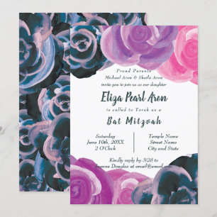 Convites Bat Mitzvah, Rosas Negros
