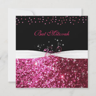 Convites Bat Mitzvah Sáb Branco Rosa