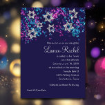 Convites Bat Mitzvah Silver Star Glittery Confetti<br><div class="desc">Conjuntos de convites para o bar Mitzvah e Bat Mitzvah desenhados por Umua. Impresso e enviado pela Zazzle ou seus parceiros.</div>