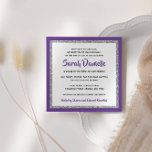Convites Bat Mitzvah, Teal e prata<br><div class="desc">Este convite do Bat Mitzvah de tendência apresenta brilho falso cintilante em camadas sobre um fundo de cor sólida. Use o formulário modelo para adicionar suas próprias informações. O recurso "Personalizar" pode ser usado para alterar o estilo,  a cor e o layout da fonte.</div>
