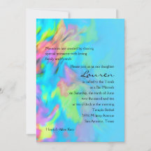 Bat Mitzvah Turquoise Blue Limão Tie Dye