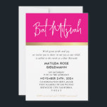 Convites BAT MITZVAH ultra-moderna cor-de-rosa-ouro<br><div class="desc">por kat massard >> kat@simplysweetPAPERIE.com <<< A smart BAT MITZVAH design com todos os elementos de texto que você pode atualizar! Adorei o design, mas gostaria de ver algumas mudanças - outro esquema de cores, produto, adicionar uma foto ou adaptado para uma ocasião diferente - sem preocupações apenas me contactem...</div>