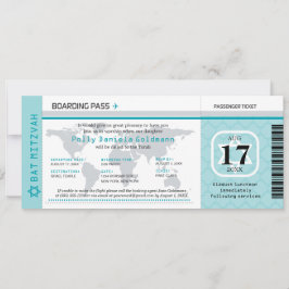 Convites Bat Mitzvah World Traveler Embarque
