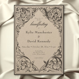 Convites Bat Vitoriano Até A Morte Preto e Manipulador