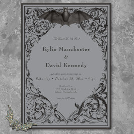 Convites Bat Vitoriano Até Casamento de Cinzas e Negra Mort