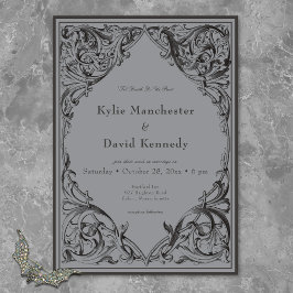 Convites Bat Vitoriano Até Casamento de Cinzas e Negra Mort