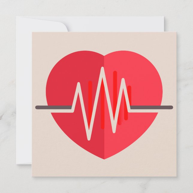 Convites Batimentos cardíacos gradiente (Frente)