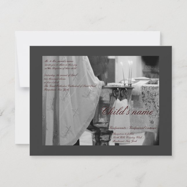 Convites Batismal (Frente)