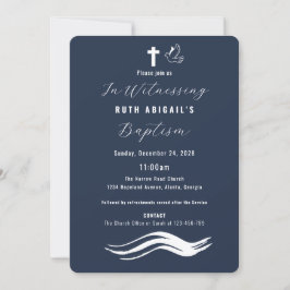 Convites Batismo Adulto Moderno
