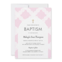 Batismo bebê Dourado com arco branco rosa-chic