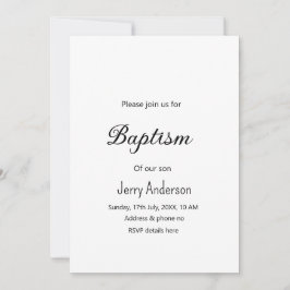 Convites Batismo católico crianças modernas e simples QR mí