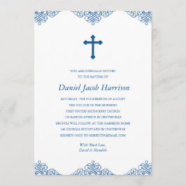 Convites Batismo/Christening de Meninos Azuis