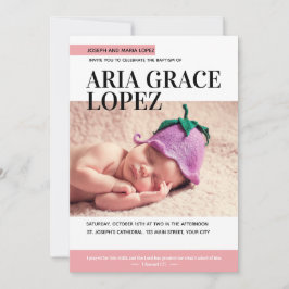 Convites Batismo da Cobrir da revista