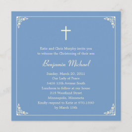 Convites Batismo de Quadro Elegante/Convite de Natal