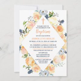 Convites Batismo de Rosa e Thistle Baby e Brunch