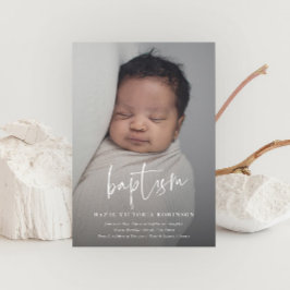 Convites Batismo e Batizado Religioso Escrita Moderna