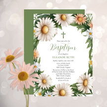 Batismo Floral da primavera Daisy Blooms Rapariga