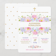 Batismo Floral de Christening Girl