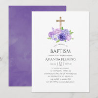 Batismo Floral Ultra Violet ou Christening
