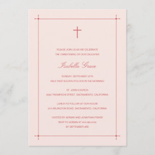 Convites Batismo Fronteiriço Cruzado/Convite de Natal