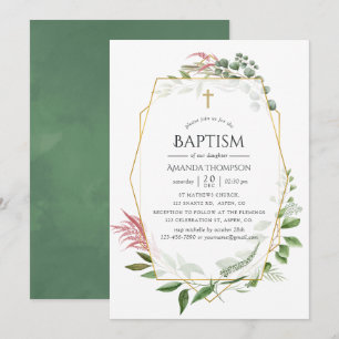 Convites Batismo Geométrico do Herbário Florestal de Aqua