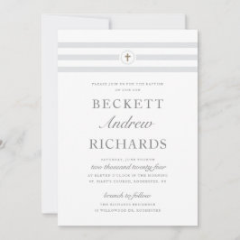 Convites Batismo Religioso de Greve Clássica