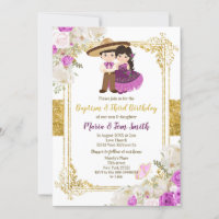 Batismo Roxo E Menina E Terceiro Aniversário 2