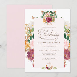 Convites Batismo | Saffron Rosa