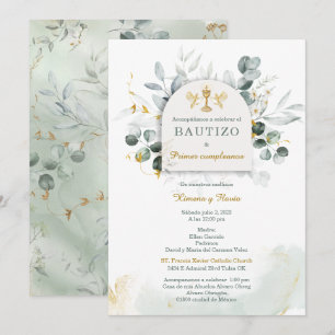 Convites Batizado e Primeiro Aniversário de Gêmeos