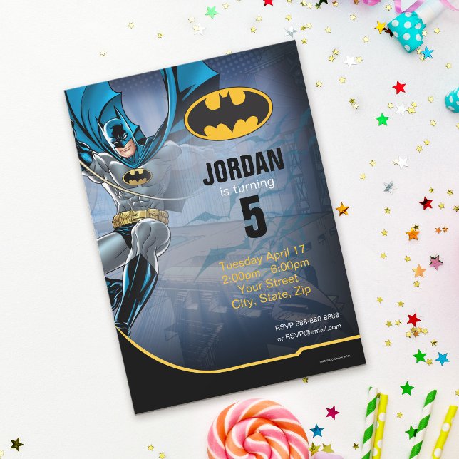 Convites Batman | Feliz Aniversário (Criador carregado)