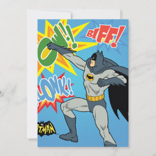Convites Batman Punching Graphic