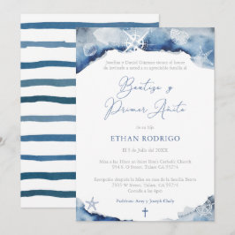 Convites Bautizo Año primeiro aniversario de batismo náutic