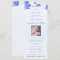 Bautizo Español | Blue Hydrangeas Espanhol Baptism