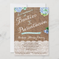 Bautizo y presentación, Bautismo, niño