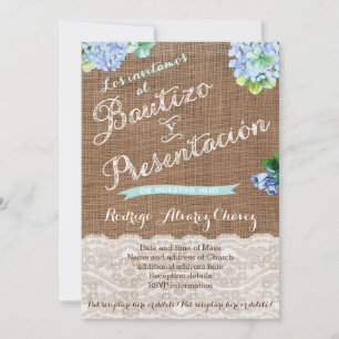 Convites Bautizo y presentación, Bautismo, niño