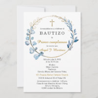 Bautizo y Primer Cumpleaños Niño