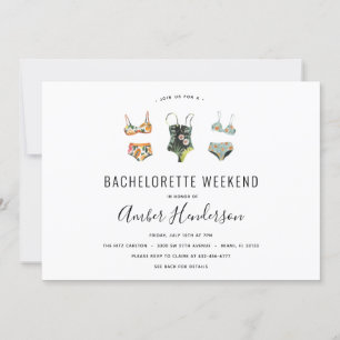 Convites Beach Bikini Bachelorette Itinerary