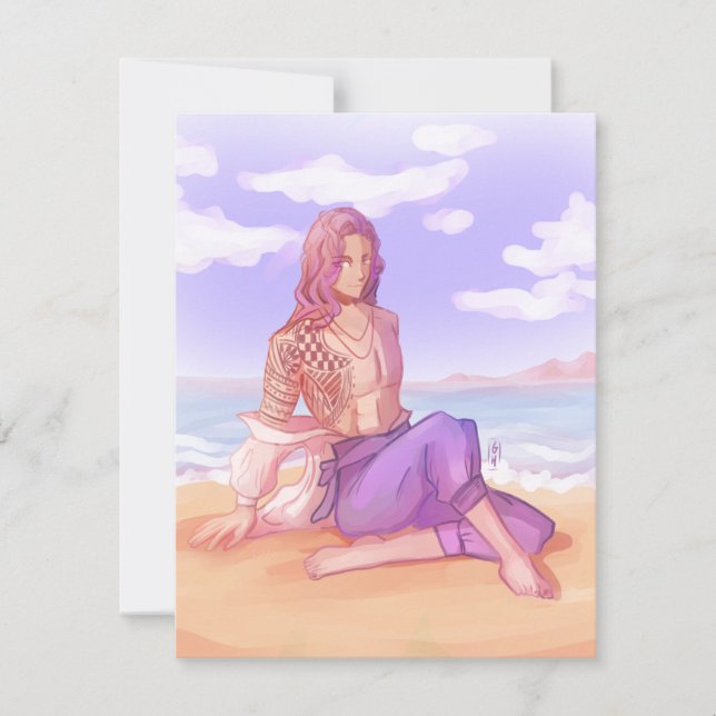 Convites Beach dude  (Frente)