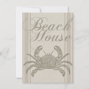 Convites Beach House Carab Seashore Coastal Vintage