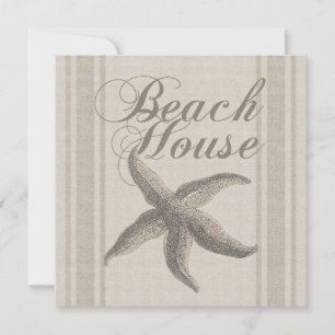 Convites Beach House Starfish Seashore