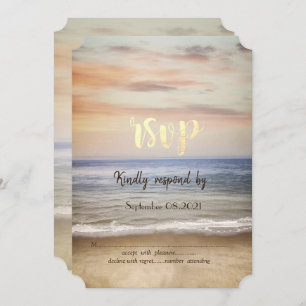 Convites Beach Sand Sky RSVP